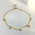 The Charmed Life Bracelet: Gold Bead & Geometric Charm