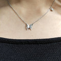 The Silvery Butterfly Necklace (Stainless Steel)