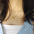 The Golden Seashell Necklace (Stainless steel)