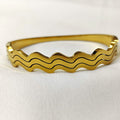 The Ocean Wave Bangle: Wavy Layered Bangle (Stainless Steel)